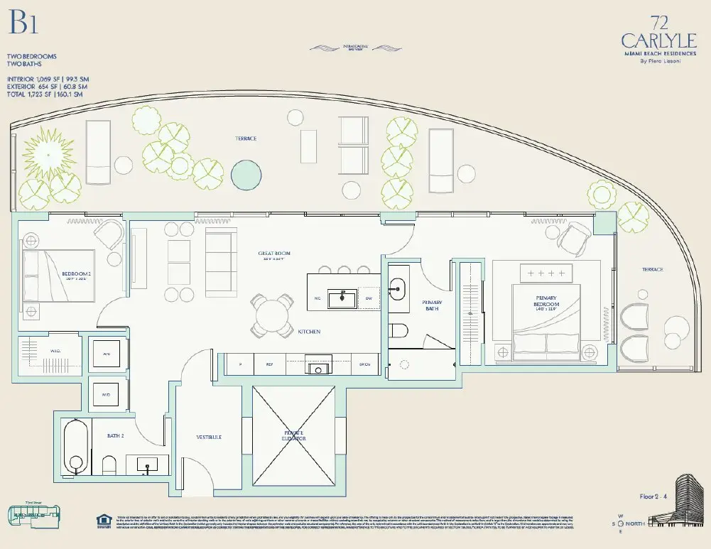 Marketing insert, 72 Carlyle plan B1