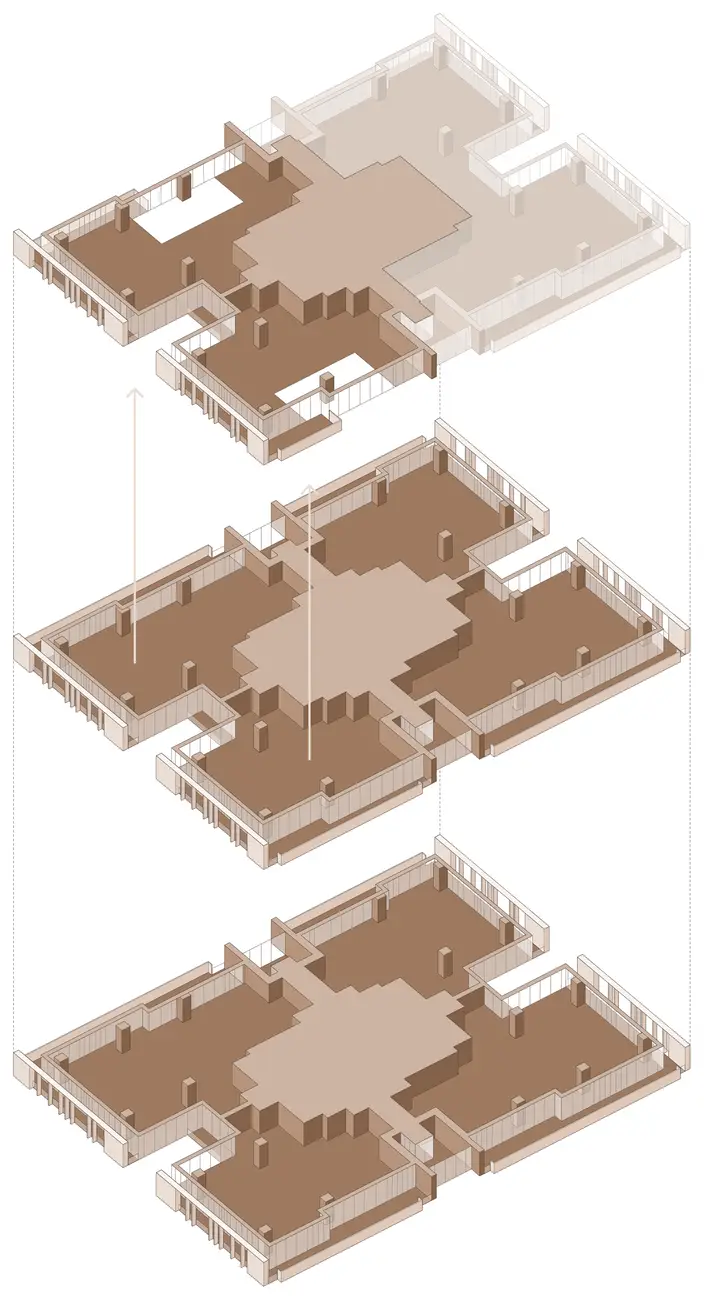 Building stacking diagram